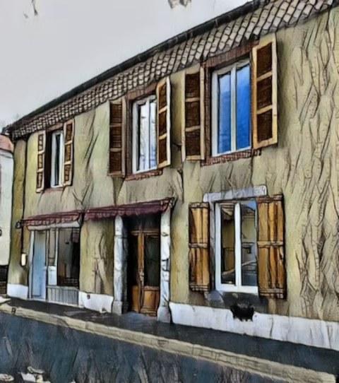 The historic facade of Ma Maison
